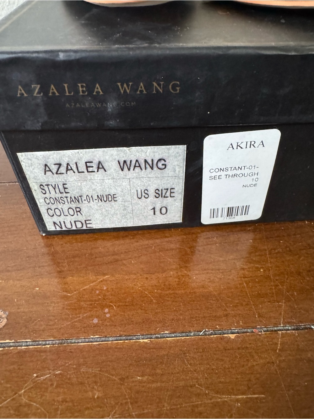 Alexandre Wang Nude Pointed-Toe Clear Slingback Heels - Picture 2 of 7